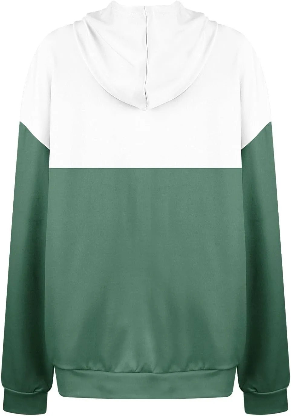Womens 2024 Hooded Color Block Drawstring Hoodies Pullover Sweatshirts Casual Long Sleeve Tops Shirts Fall Winter