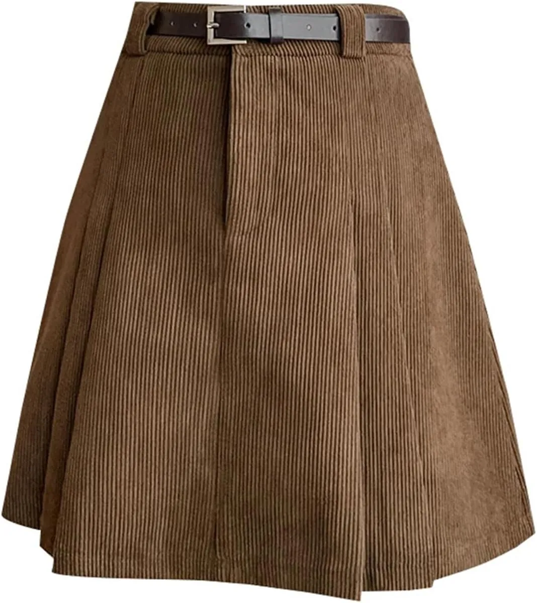Women's A-Line High Waist Mini Pleated Skirt  Fashion Corduroy Casual Short Tennis Skirt Lightweight Golf Skirt