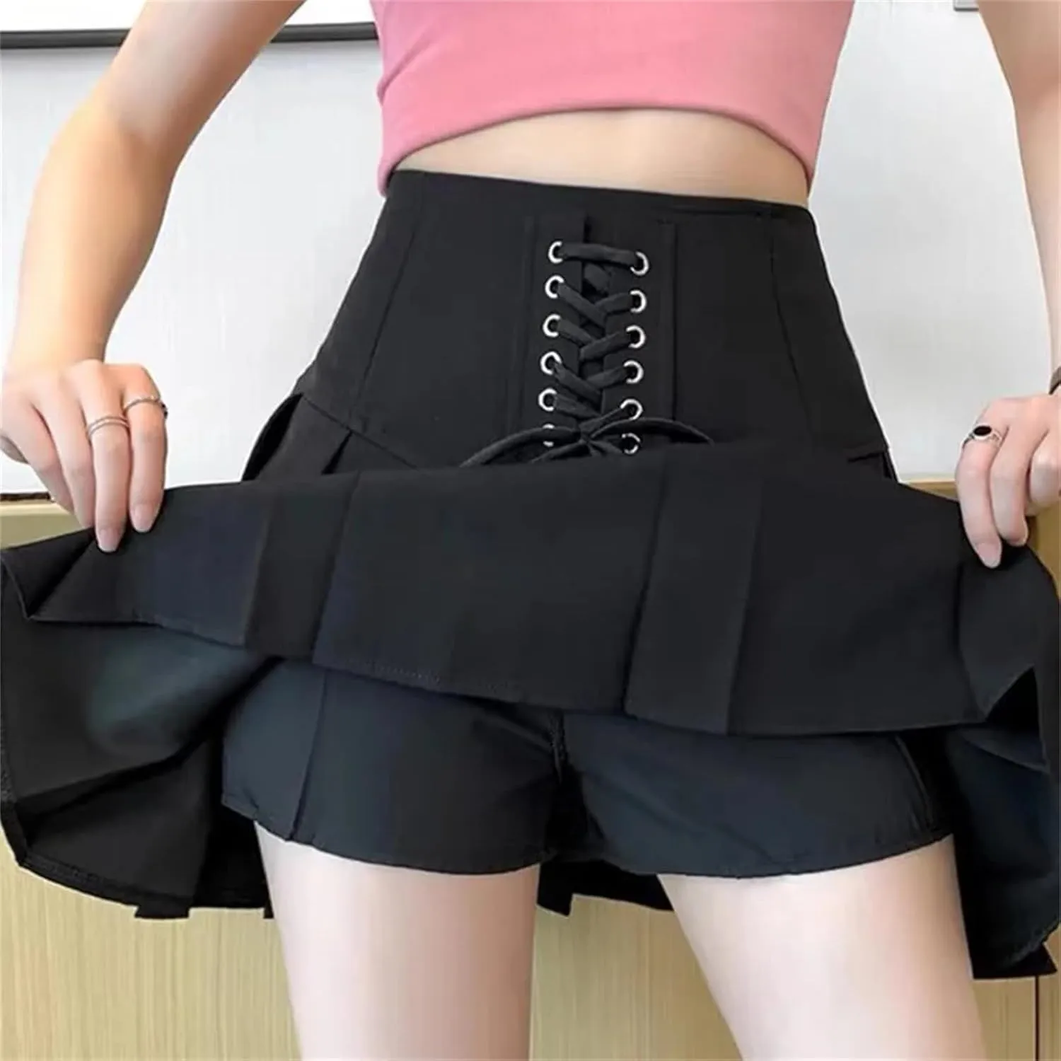 Women's A-Line Pleated Skirt  Vintage Mini Summer Fashion Skirt Lightweight Golf Skirt