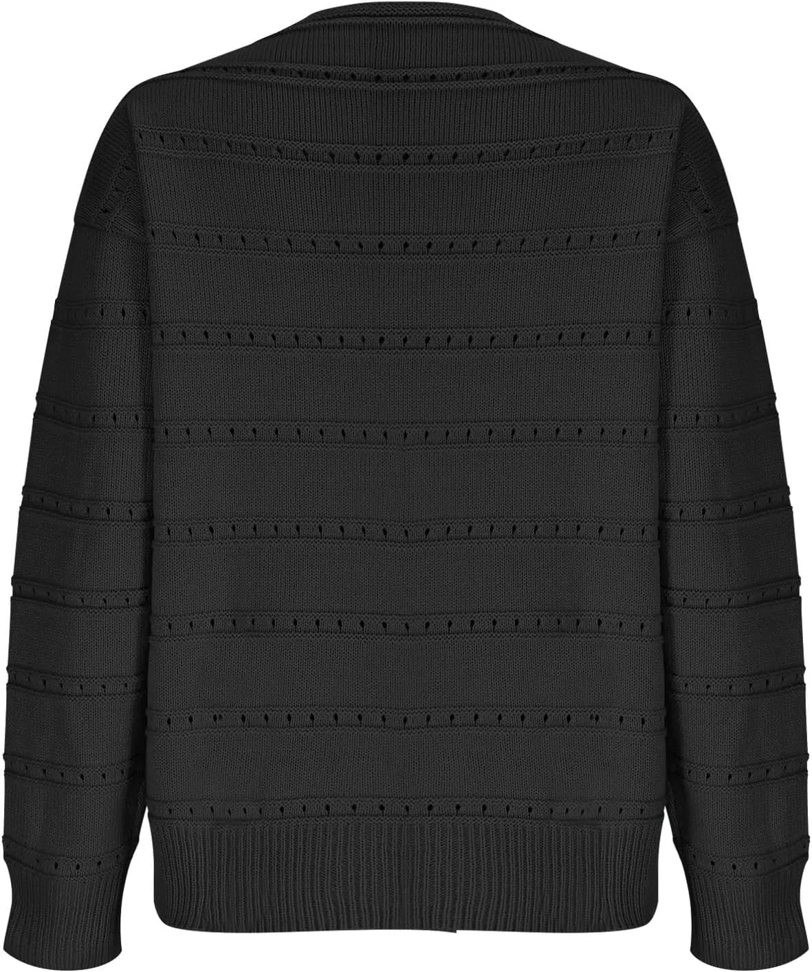 Womens Casual Sweater Lightweight Long Sleeve Off Shoulder Pullover Top Dressy Hollow Out Shirt 2024 Fall Outfits