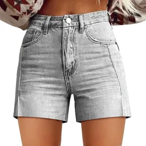 Womens High Waisted Wide Leg Denim Shorts 2025 Fashion Summer Hot Short Pants Loose Vintage Stretchy Jeans Shorts