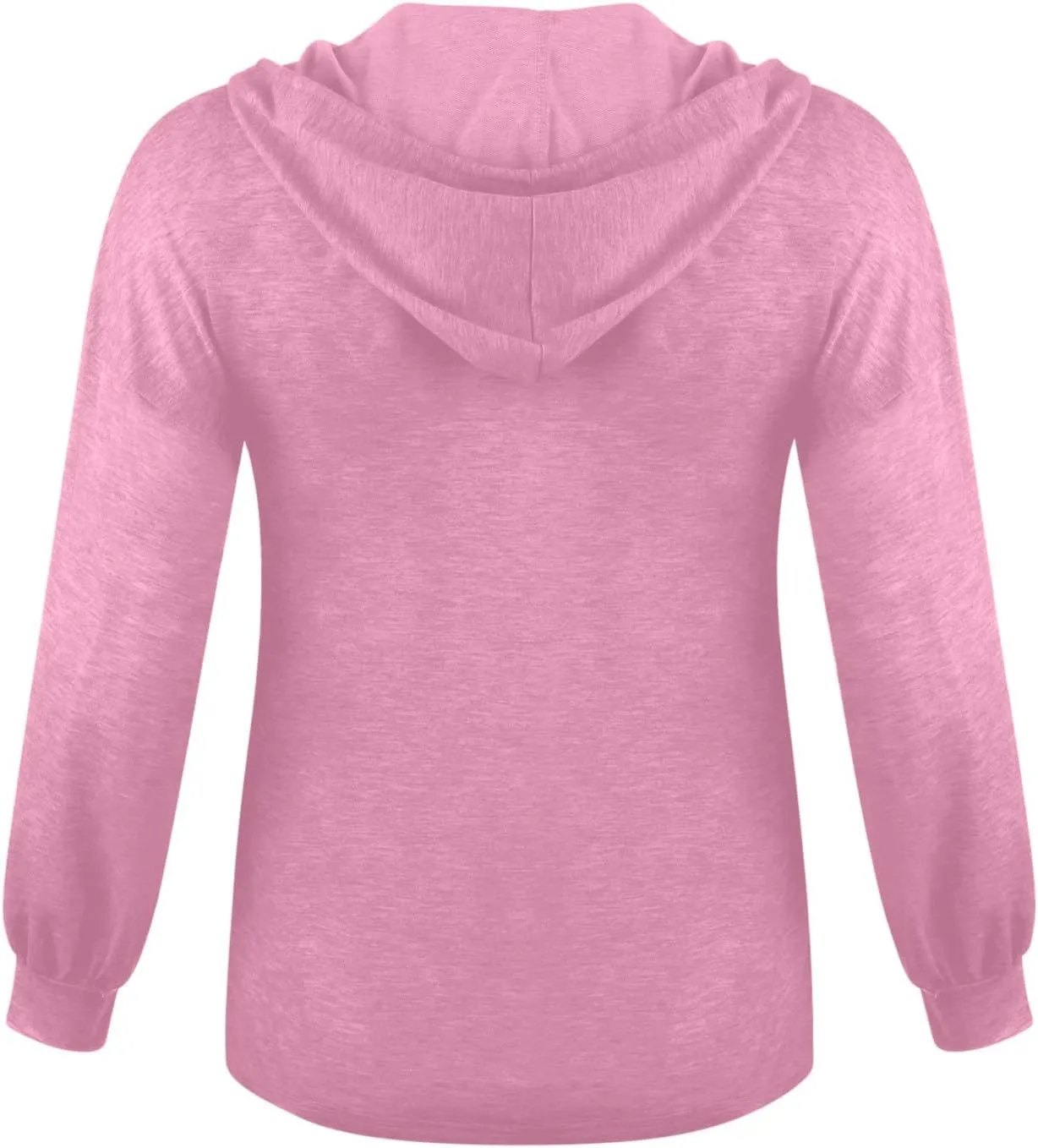 Womens Hoodies Loose Fit Sweatshirt Casual Long Sleeve Button V Neck Shirts Pullover Tops Fashion Cute Blouse Tops