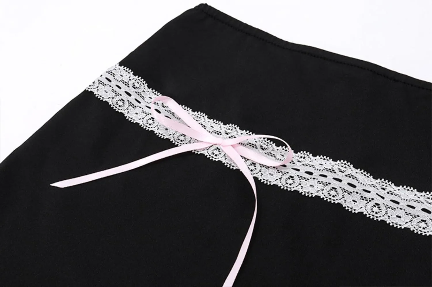 Women's Mini Skirt Lace Bow Pleated Zip Up Y2k Fairy Bodycon Skirt Sexy Streetwear Club Dress Harajuku Goth