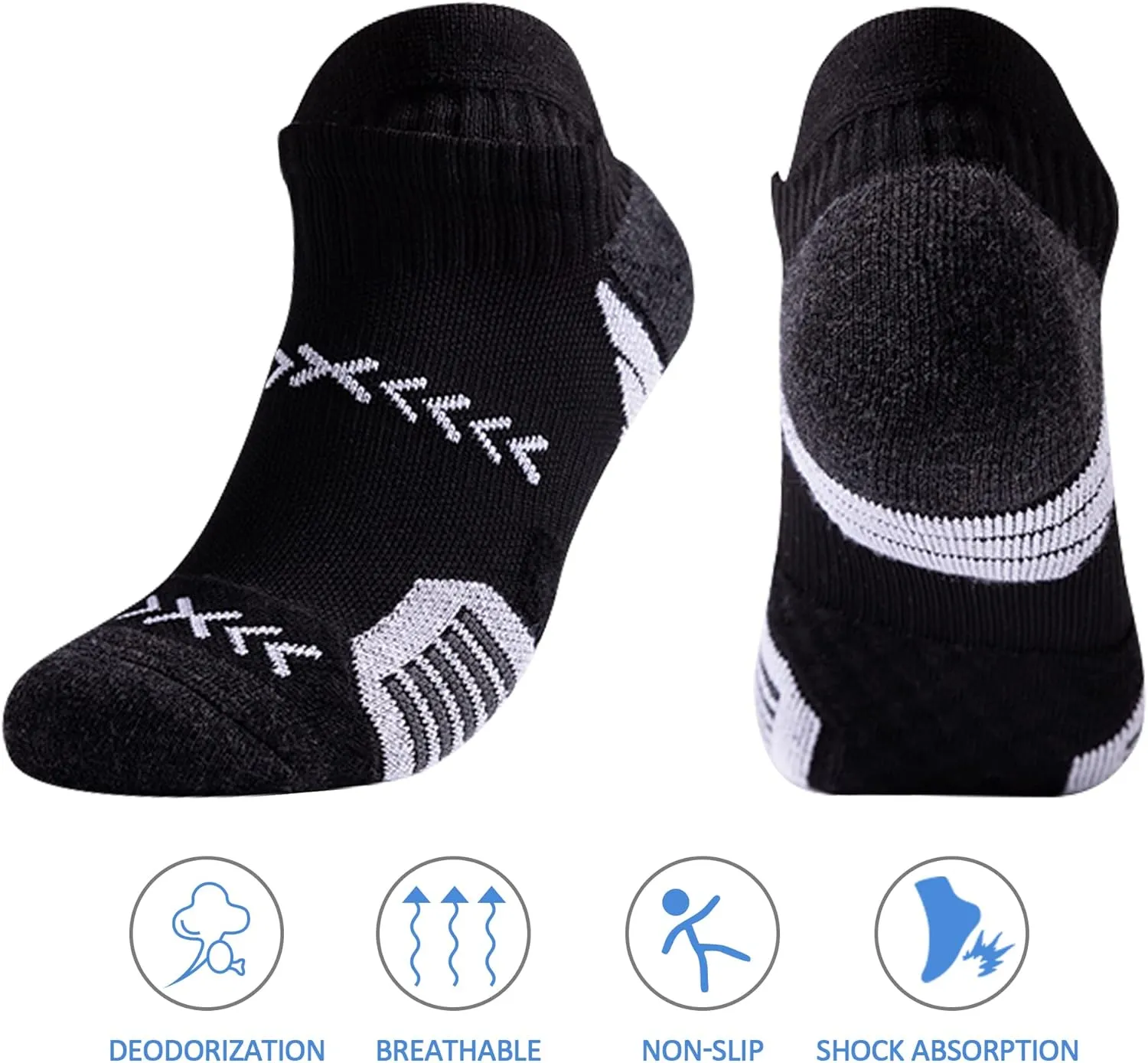 Womens No Show Socks 5 Pairs Invisible Cute Socks Womens Low Cut Socks Hidden Non Slip Socks Breathable Thin Socks