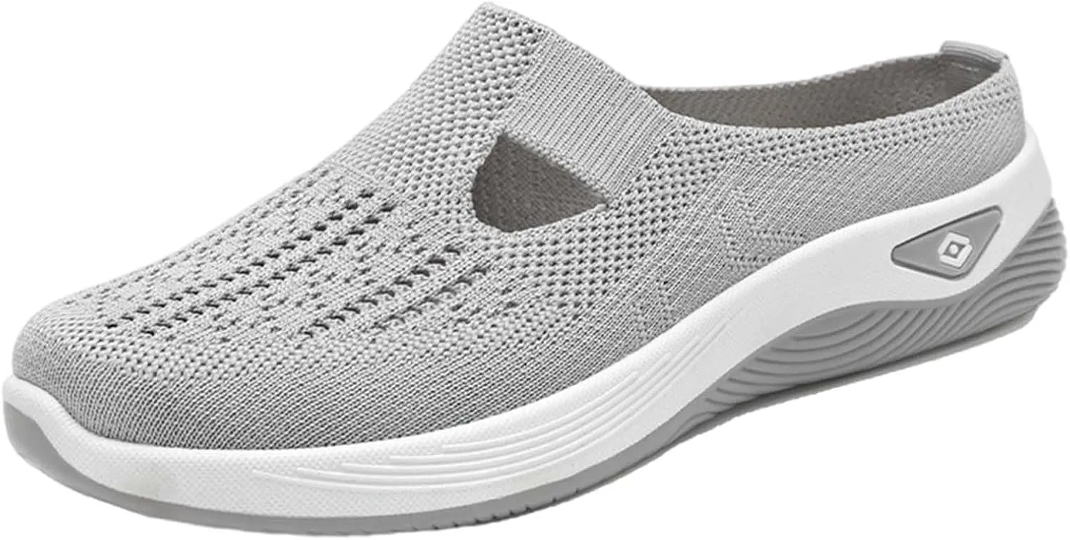 Womens Orthopedic Loafers Comfortable Slip On Knitted Sneakers with Arch Support for Walking Running Hiking Diabetic 2025