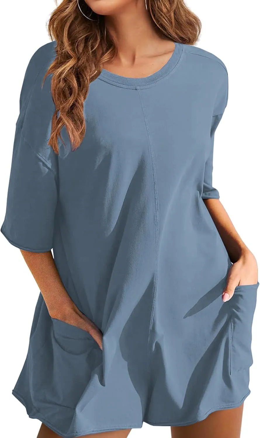 Women's Reversible Hot Shot Tee Rompers Casual Oversized Athletic Workout Jumpsuit Overalls