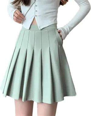 Women's Summer Casual Skirt  High Waist Mini Pleated Skirt Lightweight Golf Skirt