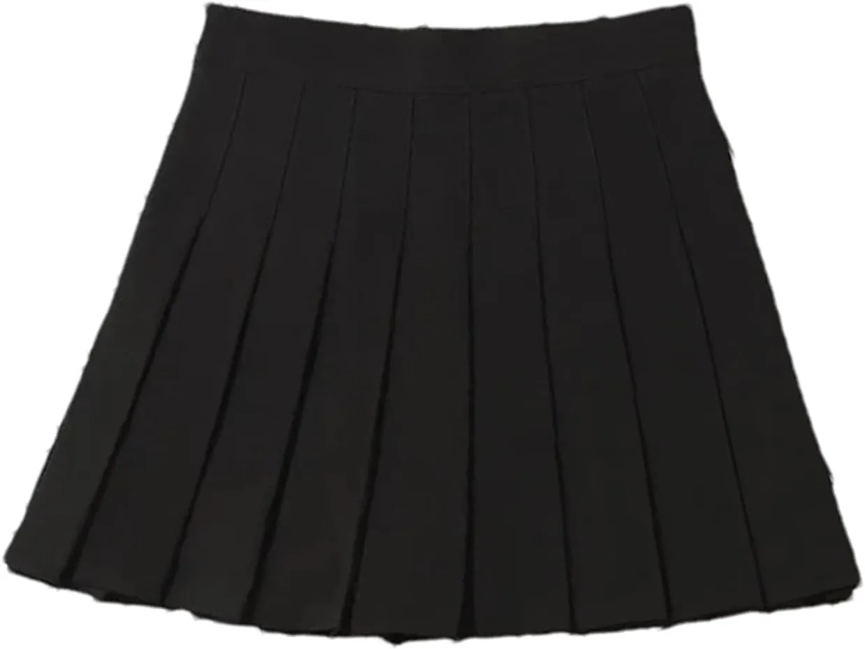 Women's Summer High Waist Mini Pleated Skirt  School Girl Uniform Skirt Casual Tennis Skirts
