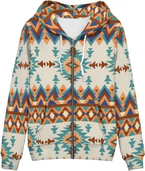 Women's Zip Up Hoodies Casual Long Sleeve Sweatshirts Jacket Hooded Coat with Pockets for Fall Spring