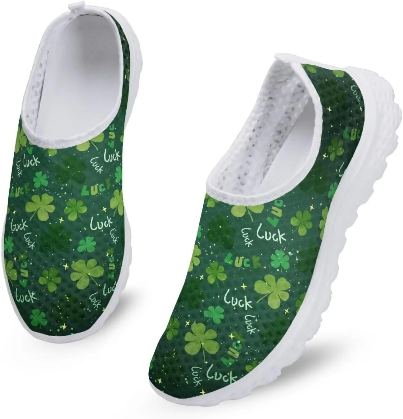 Xpyiqun Christmas Shoes Women Casual Slip On Sneakers Xmas Walking Tennis Shoe Loafers