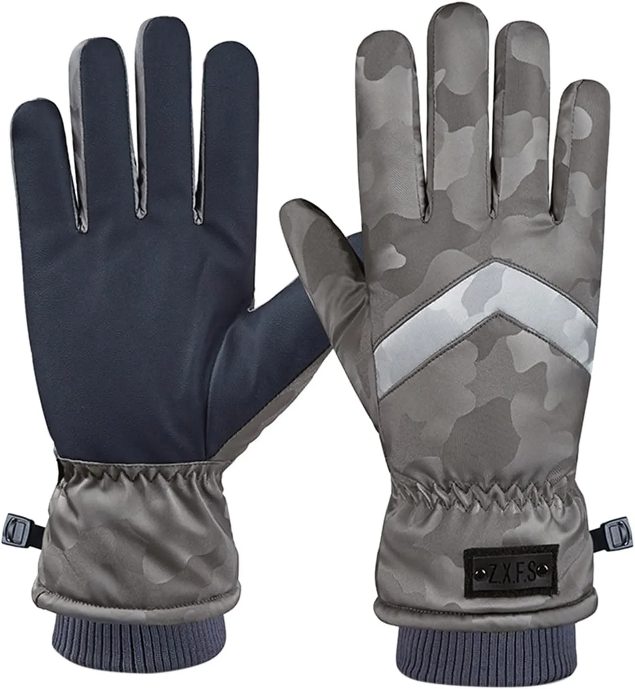 YOLAI Men Winter Ski Snow Gloves Windproof Touchscreen Snowboard Gloves Insulated Gloves for Winter Warm