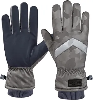 YOLAI Men Winter Ski Snow Gloves Windproof Touchscreen Snowboard Gloves Insulated Gloves for Winter Warm