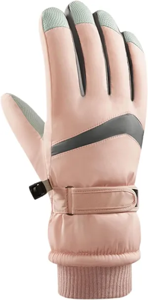 YOLAI Women Winter Ski Gloves Full Finger Winter Gloves Snowboarding Gloves Touchscreen Ski Gloves Women